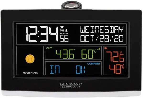 La Crosse Technology WiFi Projection Alarm Clock