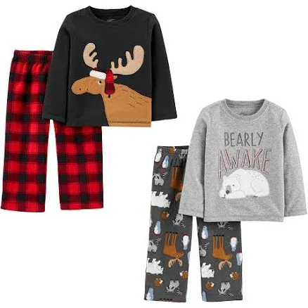 Toddlers' Simple Joys by Carter's Boys 4-Piece Pajama Set