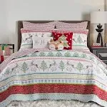 Levtex Home Merry Bright Comet Cupid Quilt, Twin - Green