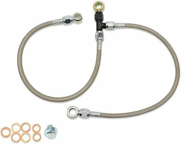 IAG Stock Location Turbo Oil Feed & AVCS Line For 2006-14 Subaru WRX