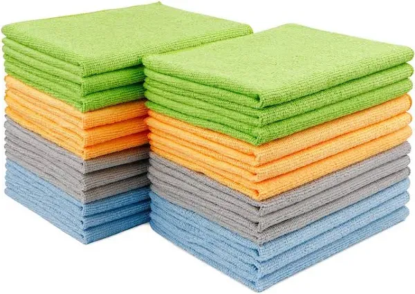 Microfiber Cleaning Cloth for Car-24 Pack, 12In.X16In Car Microfiber Towels, Sof