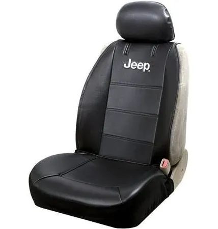 Jeep - Sideless Seat Cover With Head Rest Cover &amp; Cargo Pocket - Black - New