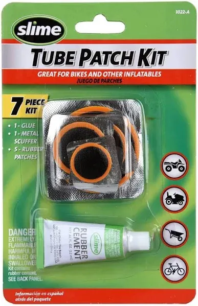 SLIME 1022-A Tire Tube Patch Kit,7 Piece 33M136