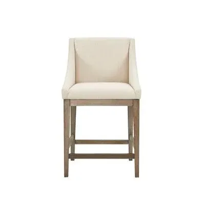 Reed 26 in. Cream Wood Counter Stool