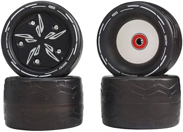 MEEPO 105MM Donut Wheel Set for V4S/MINI2S/V5/MINI5/V3S/MINI3S E-Board Series, Update The Wheels to 105MM, More Stable and Improved Shock Absorption