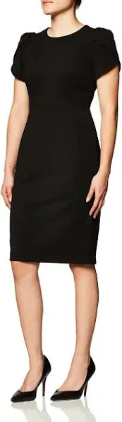 Calvin Klein Women's Tulip-Sleeve Sheath Dress