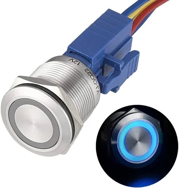 APIELE 22mm Latching Push Button Switch