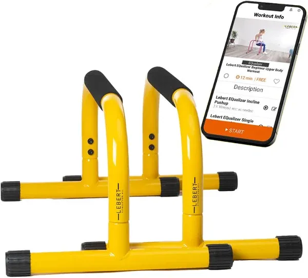 Parallette Push Up Bars Dip Station Stand - Perfect for Home and Garage Gym