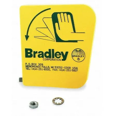 Bradley S45-123 Eyewash Plastic Handle , Yellow