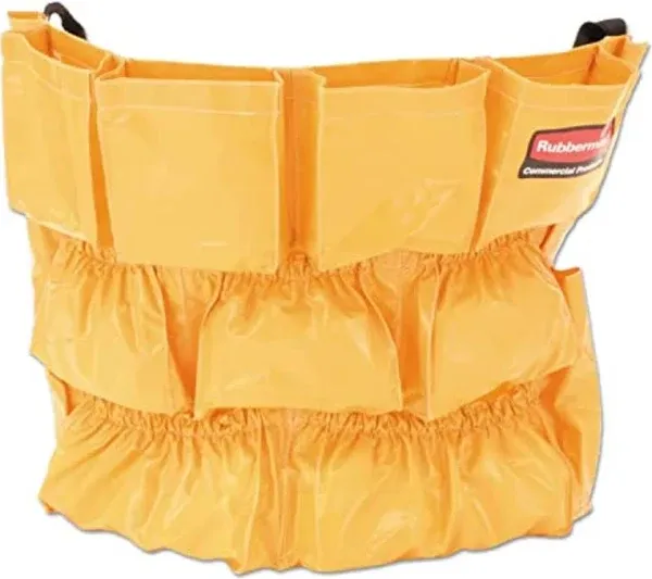 Rubbermaid Commercial Brute Caddy Bag 12 Pockets Yellow 264200YW