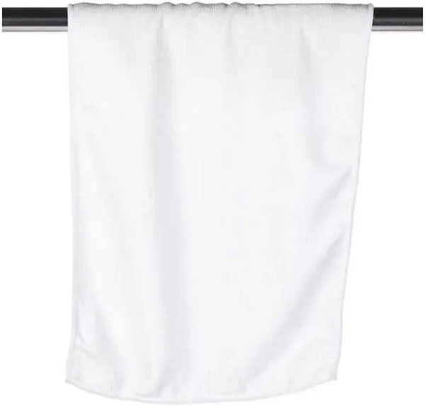 C1118L Carmel Towel Company Microfiber Rally Towel White-OS