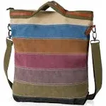 Womens Shoulder Bags Canvas Hobo Handbags Multi-Color Casual Messenger Bag Top Handle Tote Crossbody Bags