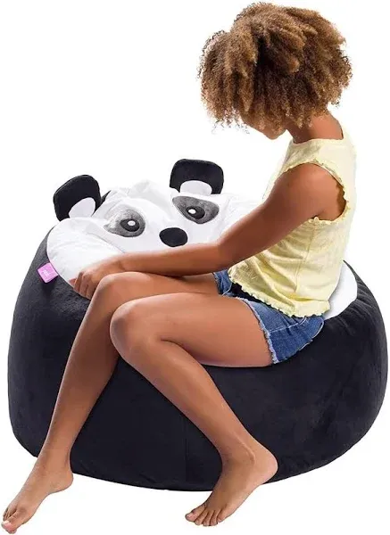 Posh Creations Cute Soft and Comfy Bean Bag Chair for Kids