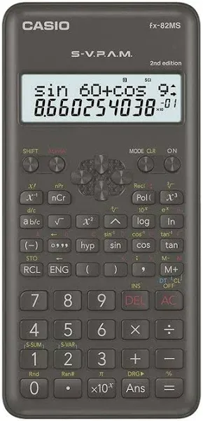 Casio FX-82MS 2-Line Display Scientific Calculator