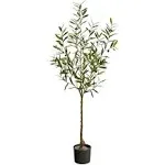 Nearly Natural 5 ft. Olive Artificial Tree