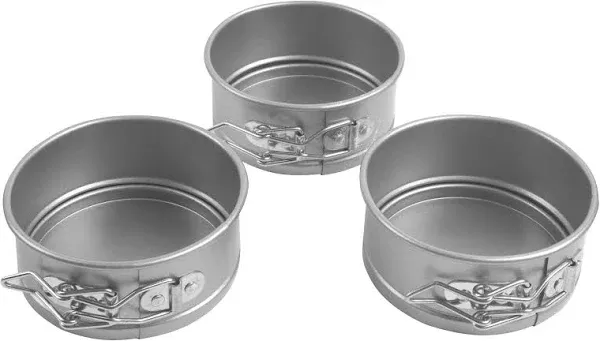 Wilton 3-Piece Mini Springform Pan Set, 4&#034;