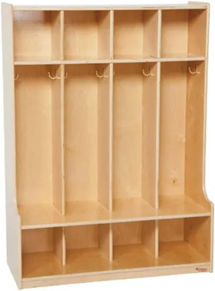 Wood Designs 4 Section Seat Locker