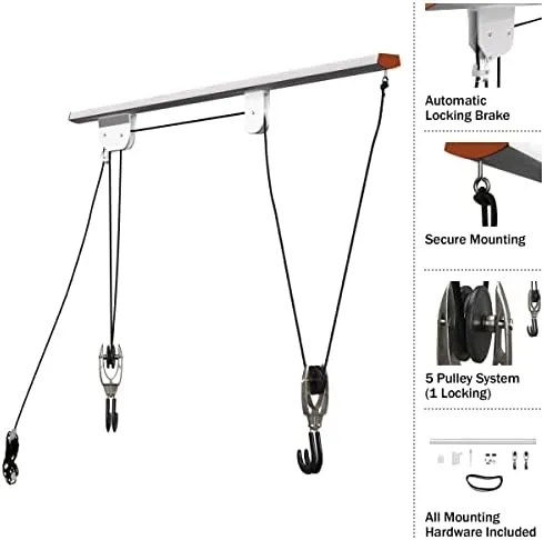 Rad Cycle Products Rail Mount Heavy Duty Bike Hoist and Ladder Lift