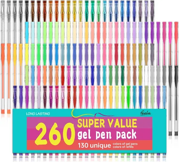 260 Pack Gel Pens Set