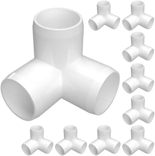 Formufit PVC Fitting 3-Way Elbow Corner Furniture Grade