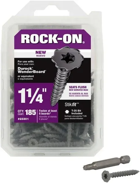 Buildex Rock-On #9 x 1-1/4 In. Philips Cement Board Screw (185 Ct.) 23301