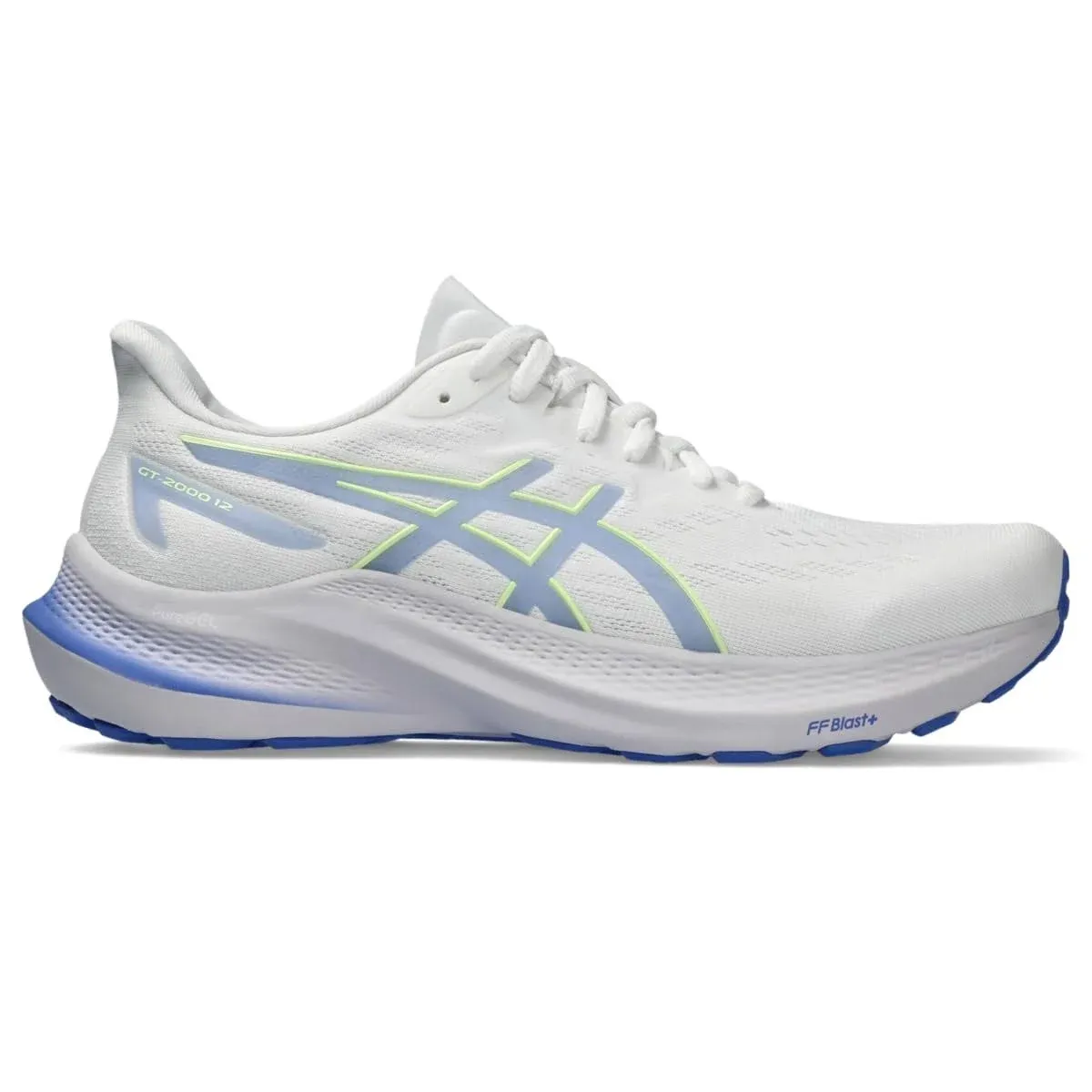 ASICS GT-2000 12 11.5 , White/Saphire (Women's)