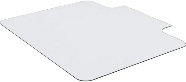 Lorell Glass Chairmat with Lip