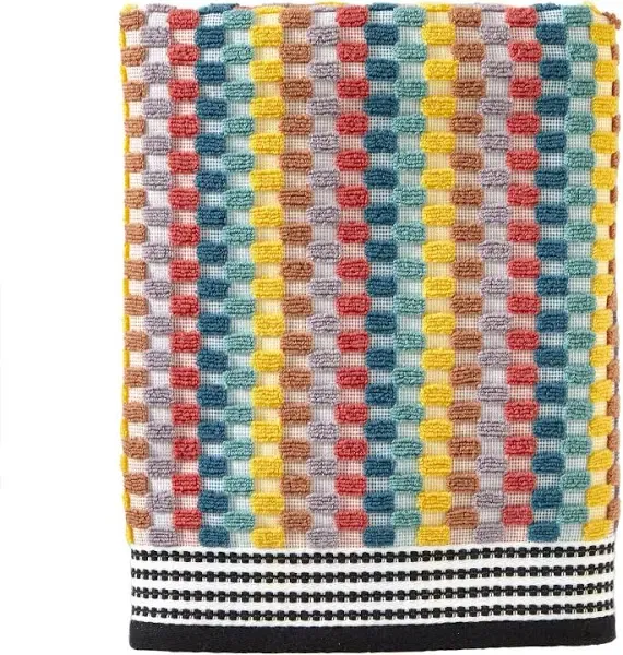 SKL Home Mid-Century Bath Towel: 100% Cotton, Jacquard Terry, Machine Washable,