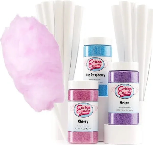 Cotton Candy Express Floss Sugar Variety Pack