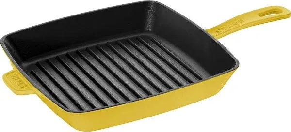 Staub Cast Iron 10-inch Square Grill Pan - Grenadine, Made in France