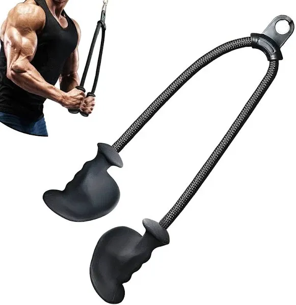 BLUSLM Ergonomic Tricep Rope Pulldown Attachment