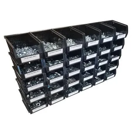 1035 Piece Metric 10.9 Nut Bolt and Washer Assortment with 30 Plastic Bins