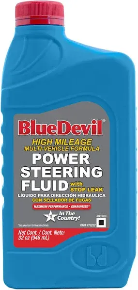 BlueDevil Products Power Steering Fluid w/Stop Leak - 1 Quart