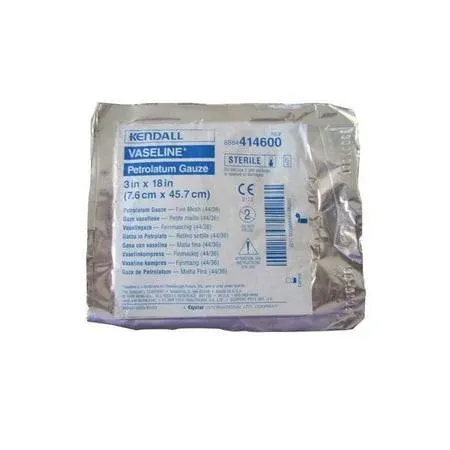 Vaseline Petrolatum Impregnated Dressing 3 X 18 Inch Gauze Sterile