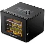 Elite Gourmet Digital Food Dehydrator with 4 Stainless Steel Trays