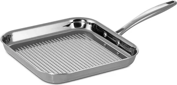 Grill Pan Stainless Steel Tri-Ply Clad 11-Inch, 80116/072DS