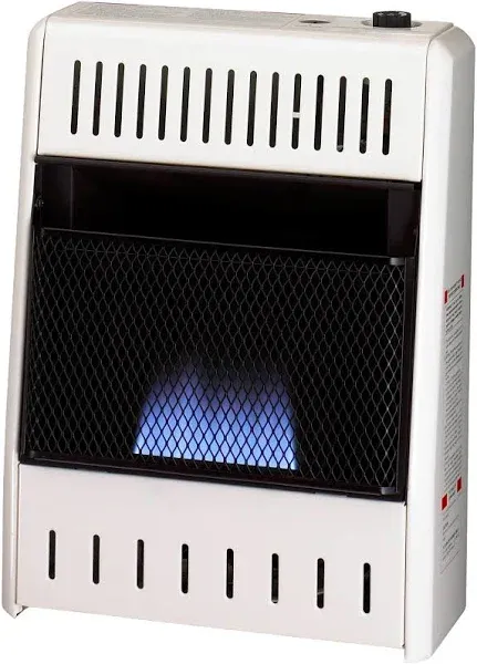 Procom Heating Ventless Liquid Propane Blue Flame Heater with Base Feet - 10,000 BTU, T-Stat Control