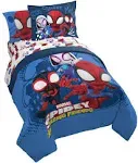 Jay Franco Marvel Spidey and His Amazing Friends Team Spidey Full Size Sheet Set