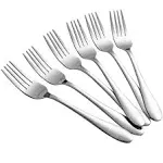 Aebeky 12 Piece Stainless Steel Dessert Forks,Salad Forks Set,6.7 inch