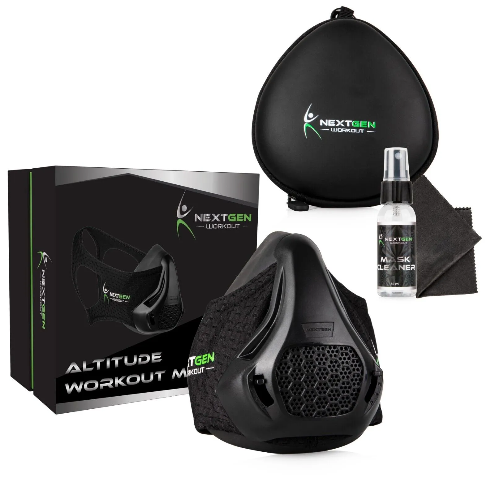 NEXTGEN Workout Altitude Mask - Cardio, Breathing  trainer, Carbon filtration