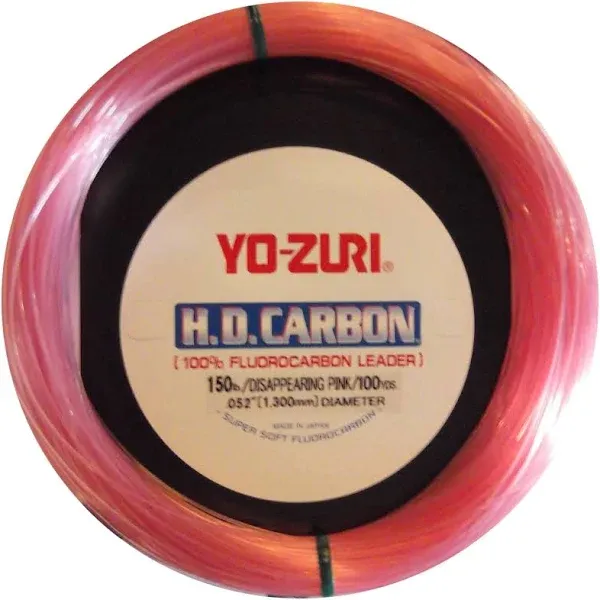 Yo-Zuri H.D. Carbon Disappearing Pink 100% Fluorocarbon Leader