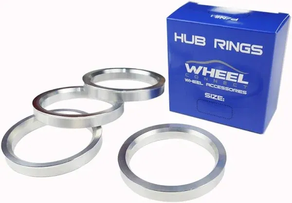 WHEEL CONNECT Hub Centric Rings, 71.5 to 56.1 Set of 4, Aluminium Alloy Hubrings 56.1 to 71.5, O.D:71.5mm I.D 56.1mm. A