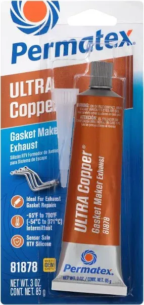 Permatex 81878 3 oz Ultra Copper RTV Silicone Gasket Maker