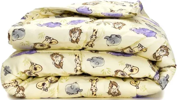 Cotton Kids Weighted Blanket by Luna - Soft Cooling Weighted Blanket Oeko Tex - Washable Travel Gifts [5lbs - Child - 36" x 48"] [Safari Animals]