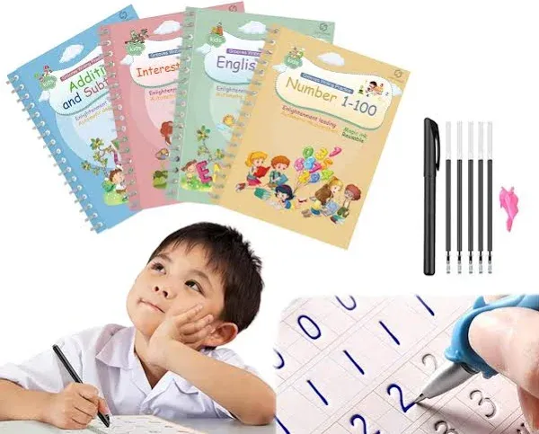 DigMonster™ Ink Copybooks for Reusable Handwriting Workbooks for Preschools G...