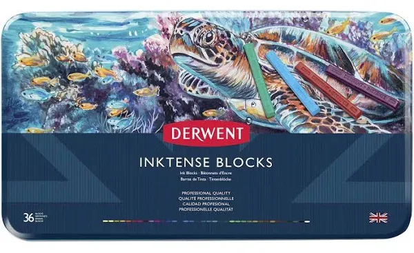 Derwent Inktense Blocks Set of 36 - Assorted Colors