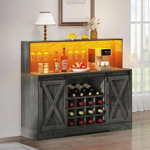 YITAHOME Farmhouse Coffee Bar Cabinet