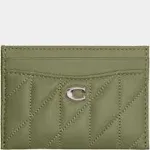 Coach Pillow Quilted Leather Card Case - Moss