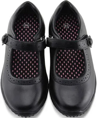 JABASIC Girl's Mary Jane School Uniform Shoes