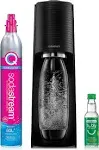 Sodastream Terra Sparkling Water Maker (Black) with CO2, DWS Bottle and Bubly Drop